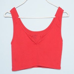 Brandy Melville Red Meg Cropped Tank
